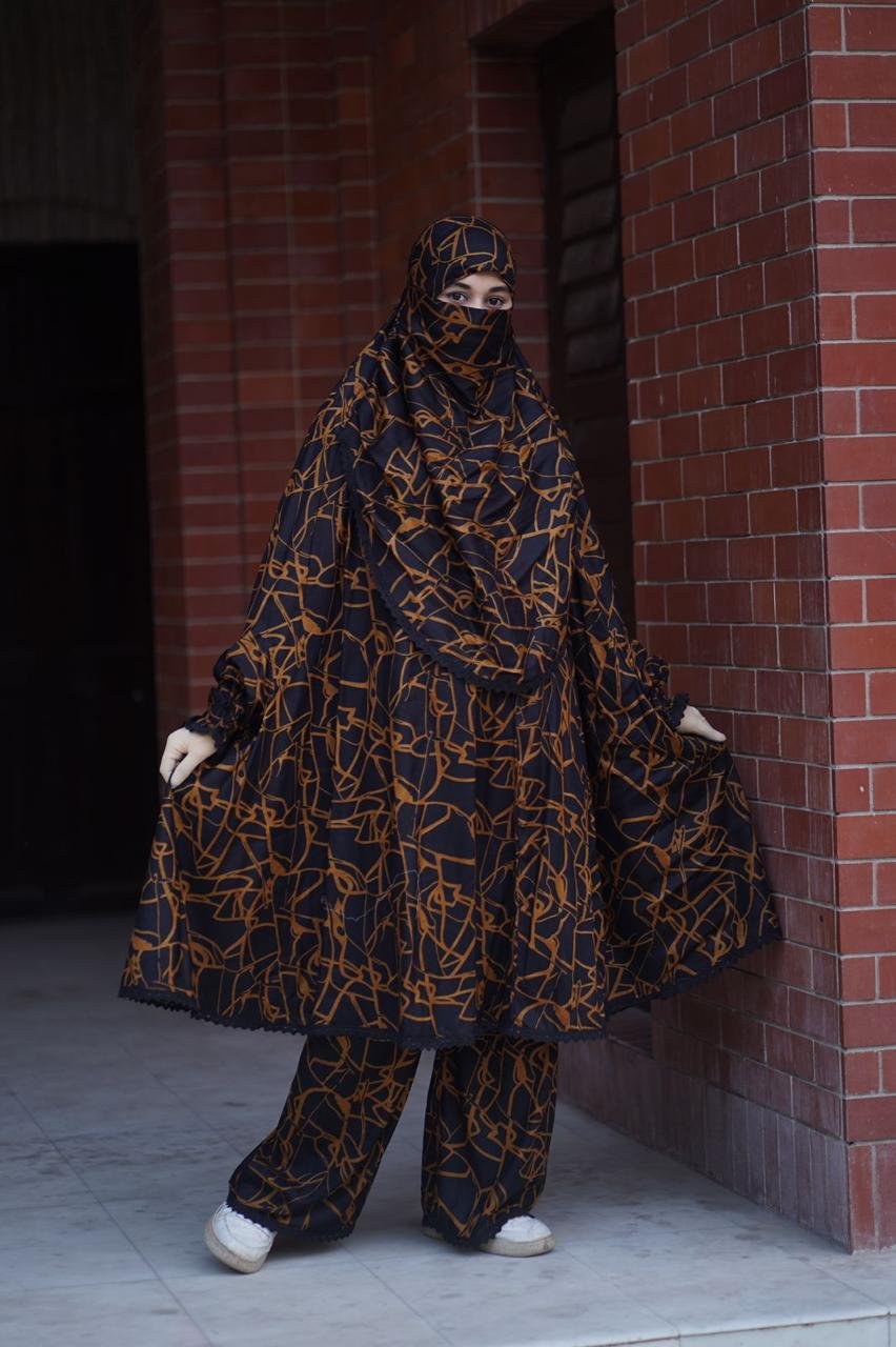 Ready Print Khimar & Plazu Set