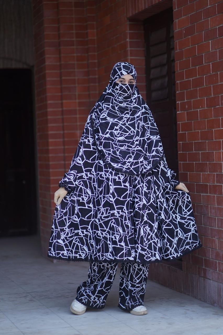Ready Print Khimar & Plazu Set